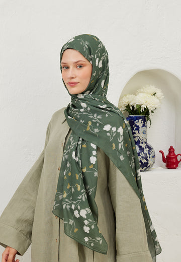 Yaprak Soft Flowers Desen Rami Şal