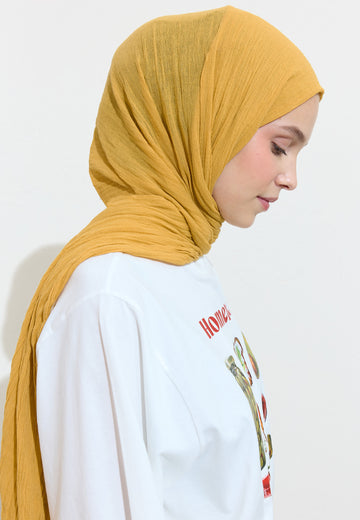 Pamuklu Keten Şal Honeycomb