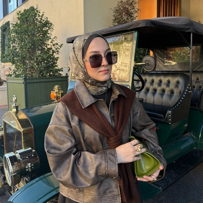 Seraphina Desen Şal Antrasit