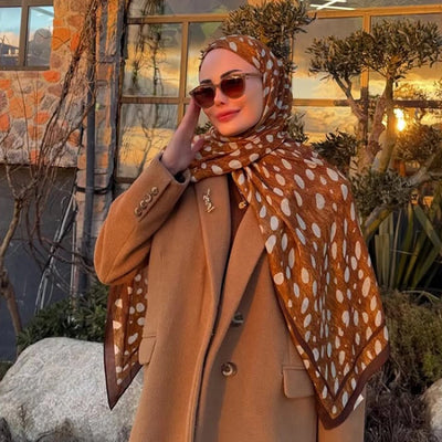 Wild Fawn Desen Rami Şal Camel