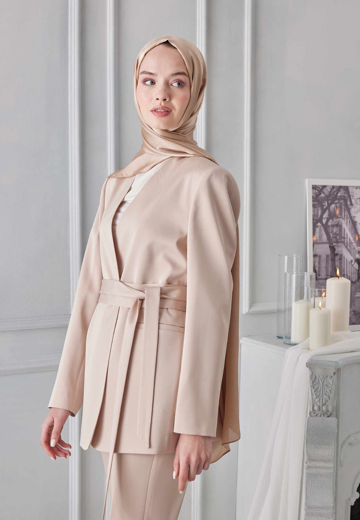 Nude Janjanlı Şal