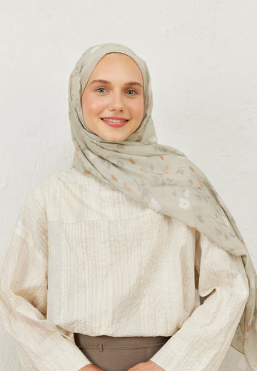 Taş Soft Flowers  Desen Rami Şal