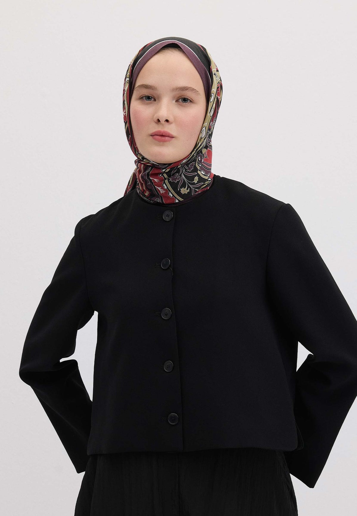 Mürdüm Vıntage Paısley Desen Şal