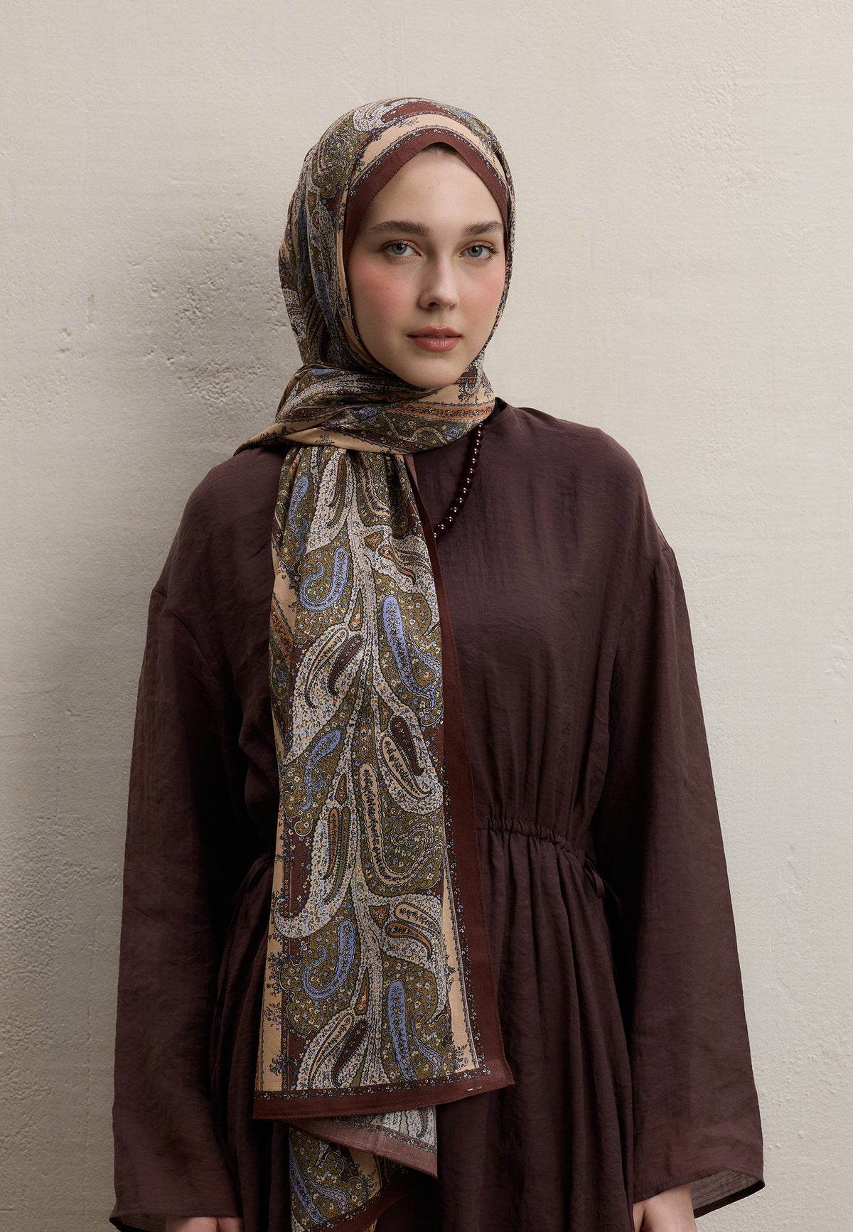 Bakır Paısley Elegance Desen Şal