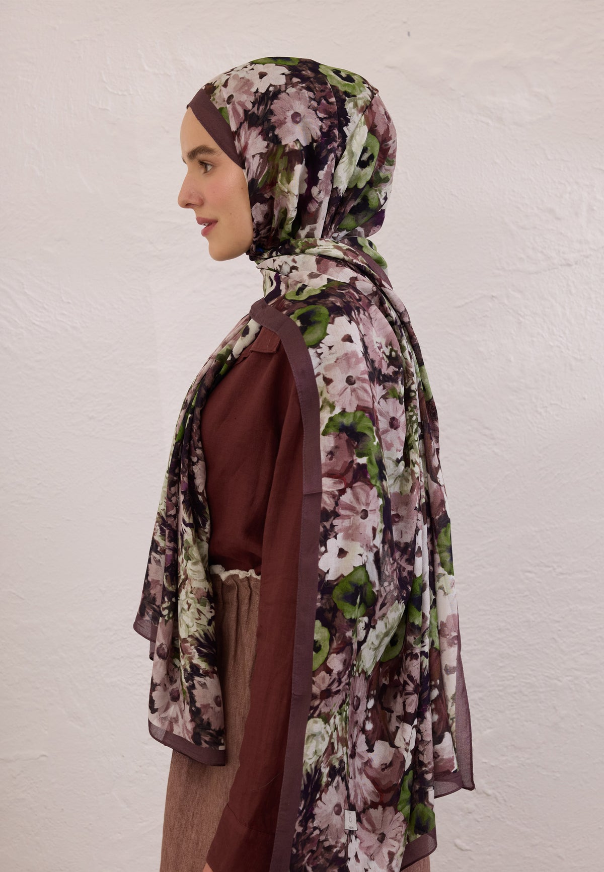 Erik Çürüğü Beauty Blossom Desen Rami Şal