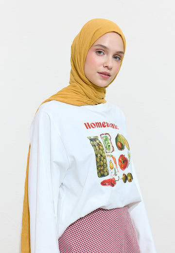 Pamuklu Keten Şal Honeycomb
