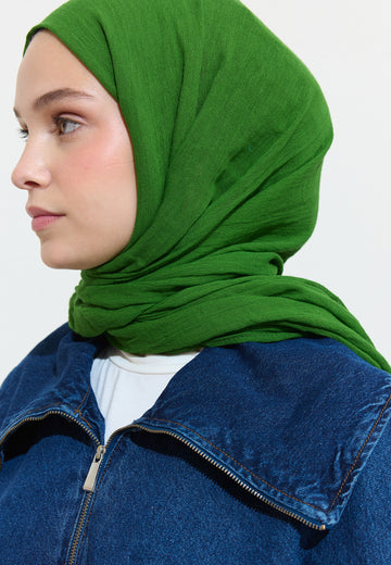 Pamuklu Keten Şal Green Juice