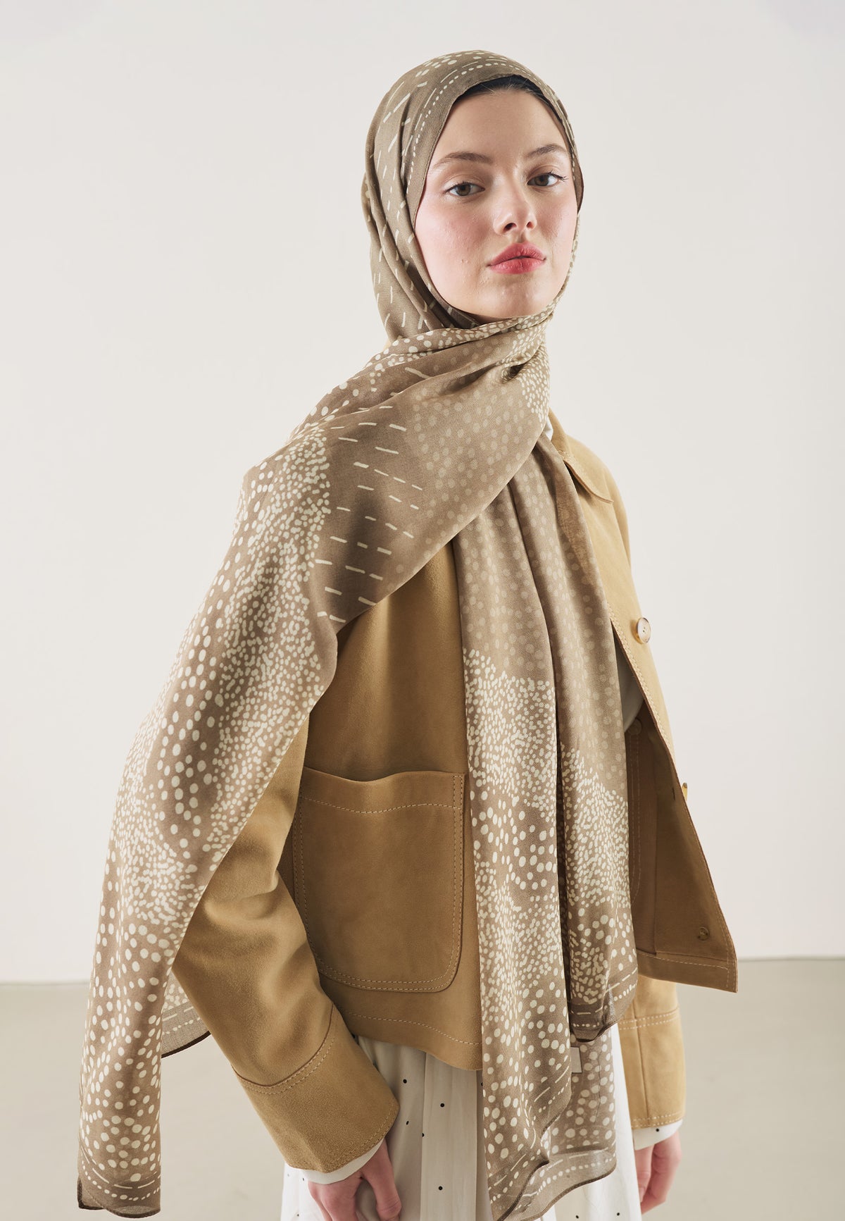 Vizon Dot Elegance Desen Rami Şal
