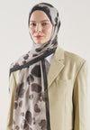 Cow Print Desen Rami Şal Taş