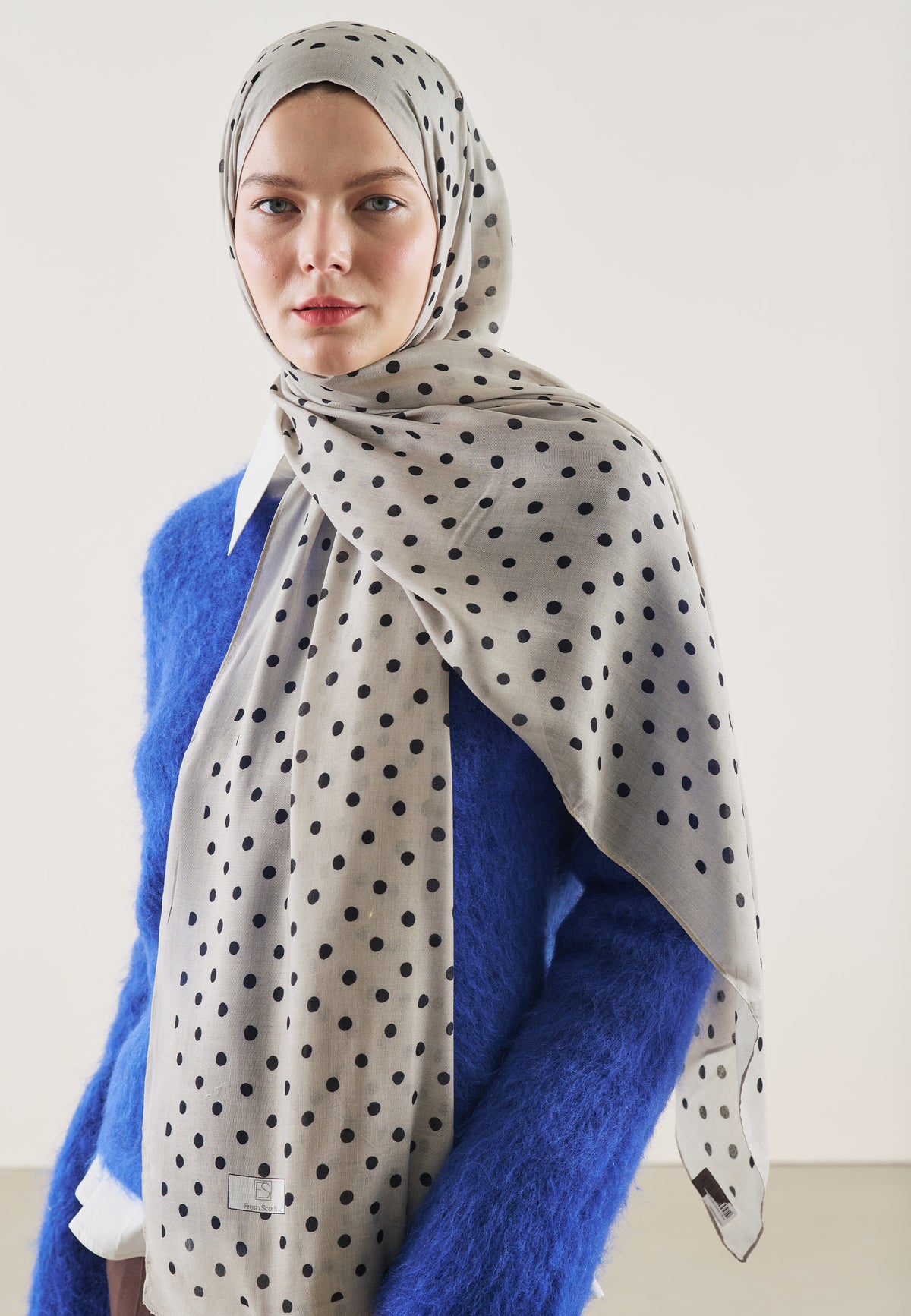 Taş Small Polka Dots Desen Rami Şal