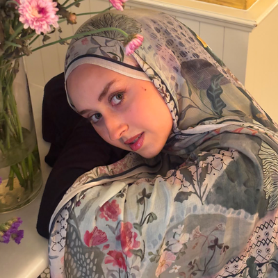 Blooming Summer Desen Rami Viskon Şal Derin Yeşil