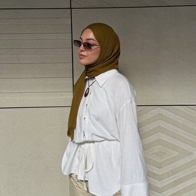 Dubai Premium Şal Askeri Haki