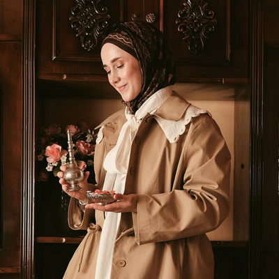 Ethnic Touch Desen Soft Viskon Şal Acı Kahve