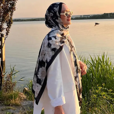 ora Desen Rami Şal Antrasit