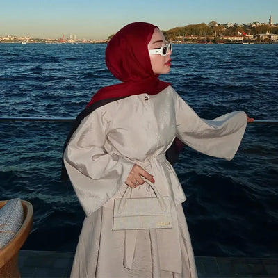 Modal Degrade Şal Siyah-Bordo