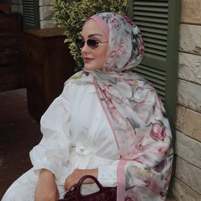 Nerissa Desen Rami Şal Soft Pembe