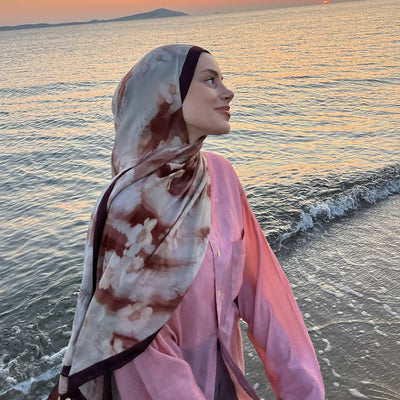 Soft Daisy Desen Rami Şal Ağaç Kabuğu